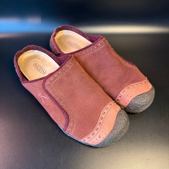 Keen Suede Leather Clogs Mules Slip On‎ Comfort Shoes Brown Size 7.5 - Picture 1 of 7